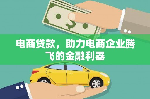 南城电商贷款，助力电商企业腾飞的金融利器