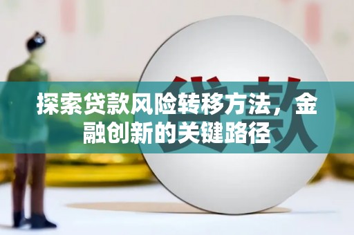 太保探索贷款风险转移方法，金融创新的关键路径