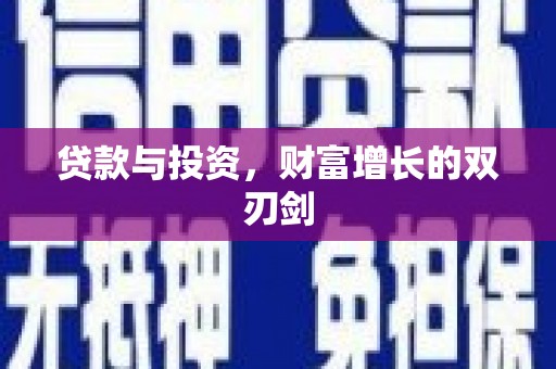 丹寨贷款与投资，财富增长的双刃剑