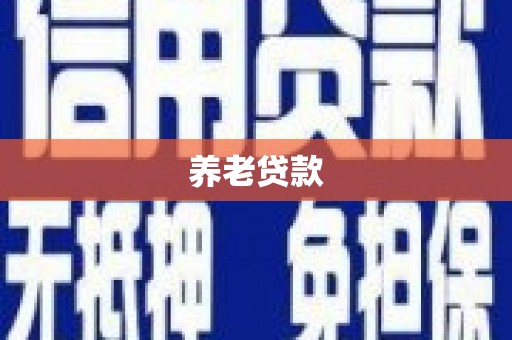 安岳养老贷款