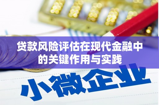 海原贷款风险评估在现代金融中的关键作用与实践