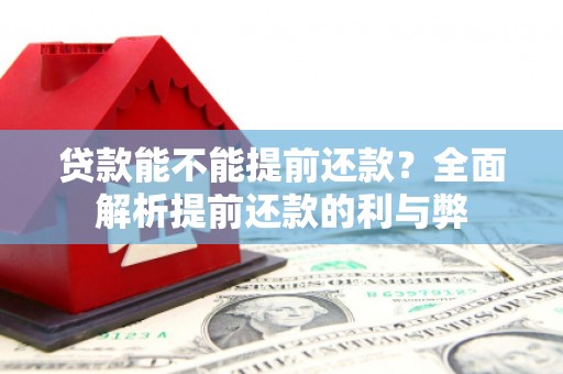 凉城贷款能不能提前还款？全面解析提前还款的利与弊