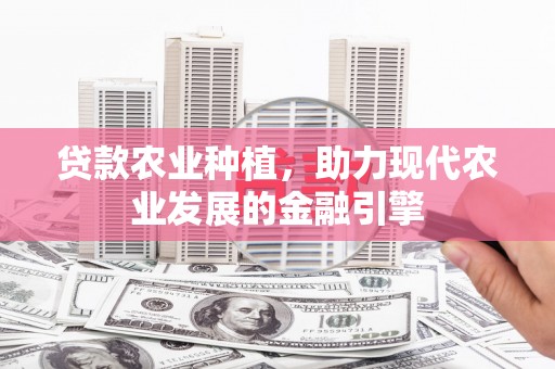 中山贷款农业种植，助力现代农业发展的金融引擎