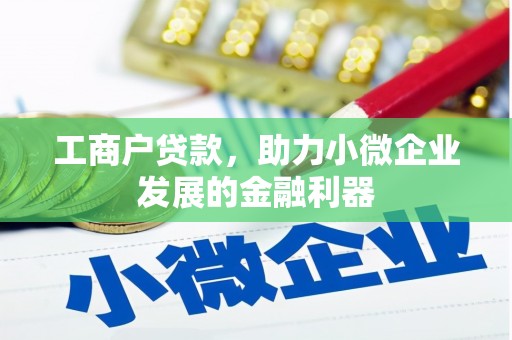 汐止工商户贷款，助力小微企业发展的金融利器
