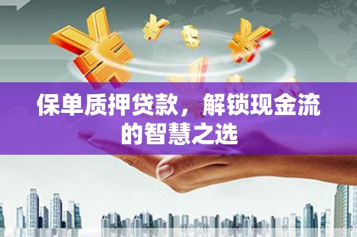 阜沙保单质押贷款，解锁现金流的智慧之选